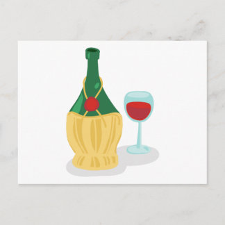 Italienisches Chianti Postkarte