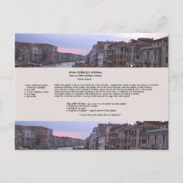 Italienisches Dessert Rezept Postkarte