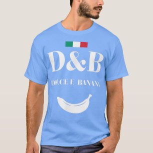 Italienisches Dolce E Banana T Shirt, lustiges Gra T-Shirt