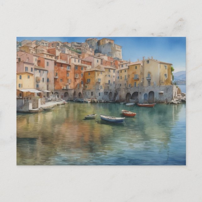 Italienisches Dorf Mediterranea Postcard Postkarte (Vorderseite)