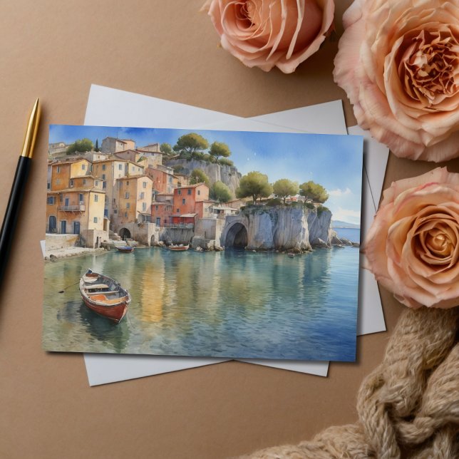 Italienisches Dorf Mediterranea Postcard Postkarte (Von Creator hochgeladen)