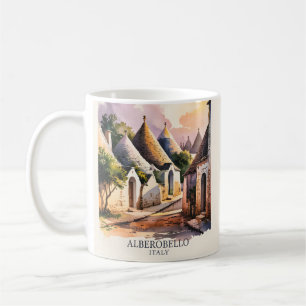 Italienisches Dorf Trulli Vintage Alberobello Pugl Kaffeetasse
