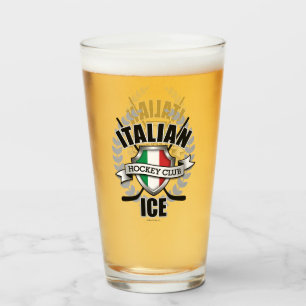 Italienisches Eis-Hockey Glas