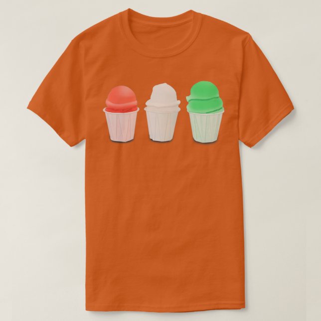 Italienisches Eis T-Shirt (Design vorne)