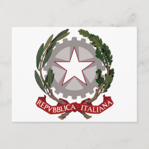 Italienisches Emblem Postkarte
