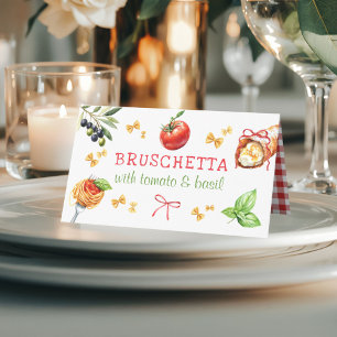 Italienisches Essen Heilige Cannoli Party-Tisch Pl Platzkarte