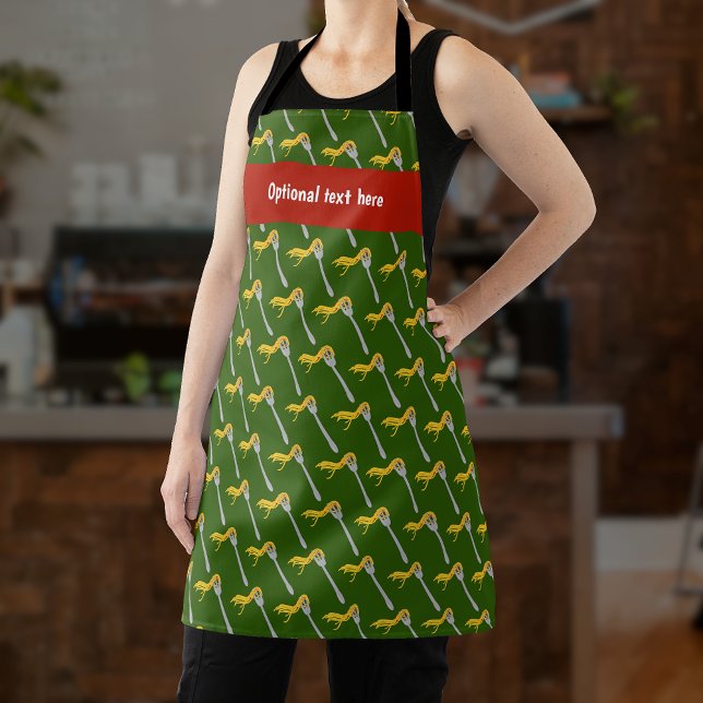 Italienisches Essen - Spaghetti Twirl auf Gabel un Schürze (Von Creator hochgeladen)