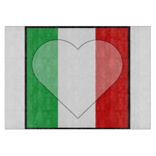 Italienisches Flag-Cutting-Board Schneidebrett