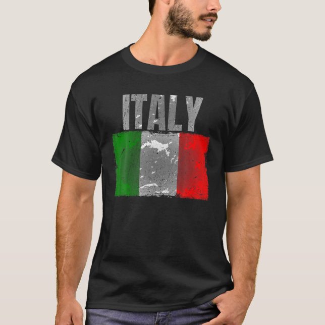 Italienisches Flag-Grafik für Männer Frauen Italia T-Shirt (Vorderseite)