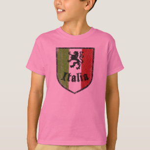 Italienisches Flaggen-Wappen scherzt T - Shirt