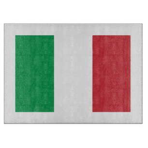 Italienisches Flaggenglasschneidenbrett   Schneidebrett