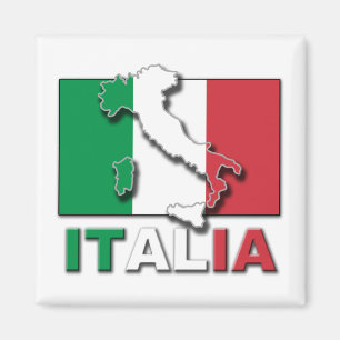 Italienisches Flaggenland Magnet