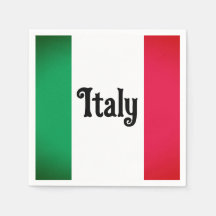 Italienisches Flaggenpapier Napkins