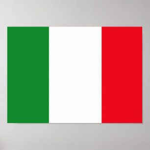 Italienisches Flaggenposter Poster