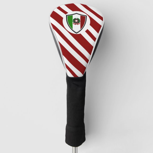 Italienisches Flaggenzeichen Golf Headcover (Vorderseite)