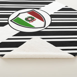 Italienisches Flaggenzeichen Sherpadecke