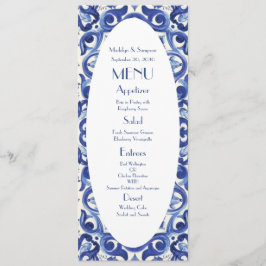 Italienisches Flat Menu à la Dolce Vita Menükarte