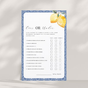 Italienisches Floral Over oder Under Brautparty Ga