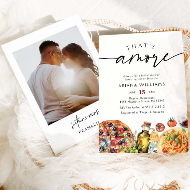 Italienisches Foto-Brautparty Einladung (Von Creator hochgeladen)