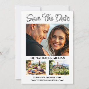 Italienisches Foto Save the Date Weinkellerei