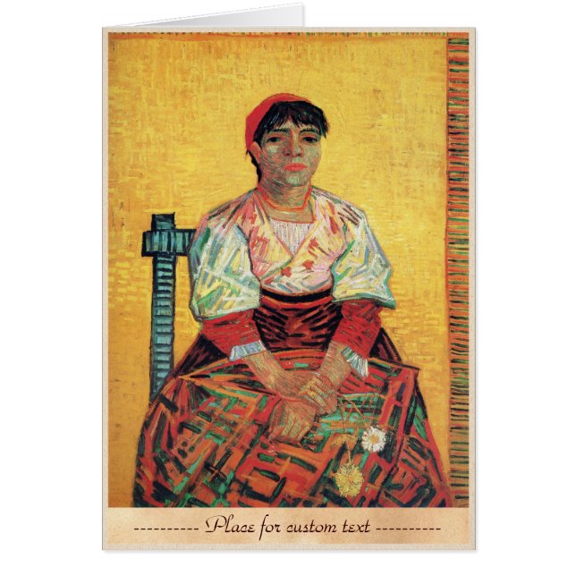 Italienisches Frauenporträt, das Vincent van Gogh (Vorne)