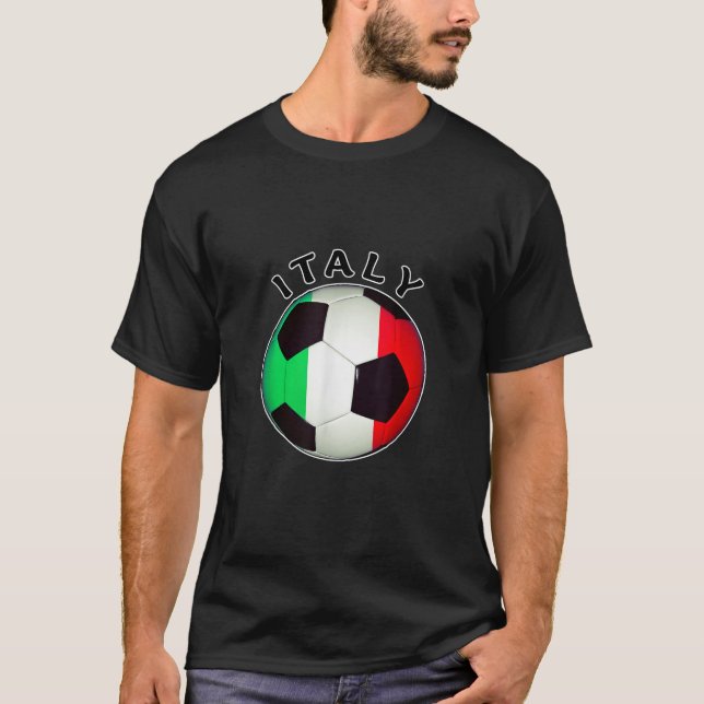 Italienisches Fußballapparel De Futbol Italiano T-Shirt (Vorderseite)