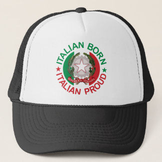 Italienisches geborenes italienisches stolzes truckerkappe