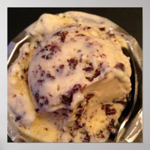 Italienisches Gelato-Dessert-Foto-Poster Poster