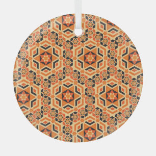 Italienisches geometrisches Muster, Vintages Mosai Ornament Aus Glas
