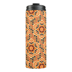 Italienisches geometrisches Muster, Vintages Mosai Thermosbecher