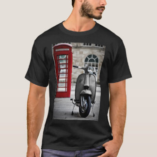 Italienisches Grau Lambretta GP Scooter Poster T-Shirt