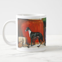 Italienisches Greyhound-Aquarellbild