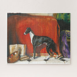 Italienisches Greyhound-Aquarellbild Puzzle