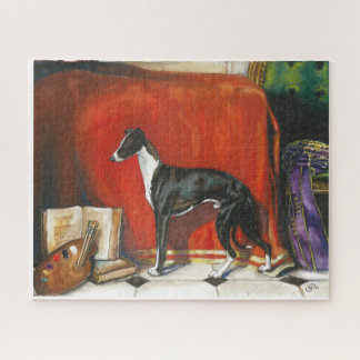 Italienisches Greyhound-Aquarellbild Puzzle