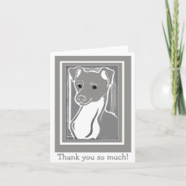Italienisches Greyhound Dankeschön Note Card Dankeskarte