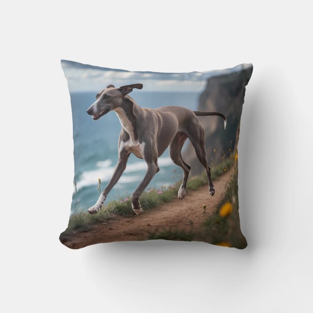 Italienisches Greyhound Elegant-Kissen Kissen (Vorderseite)