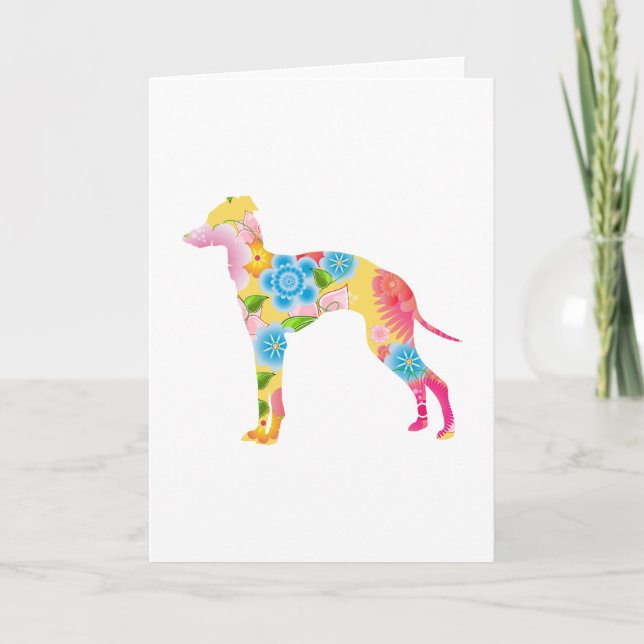 Italienisches Greyhound Karte (Vorderseite)