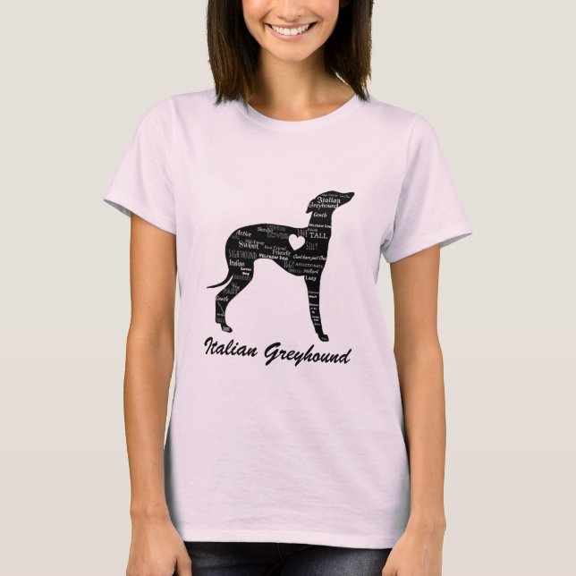 Italienisches Greyhound-Shirt - Albernes Iggy T-Shirt (Vorderseite)