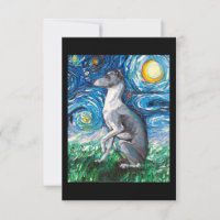 Italienisches Greyhound Starry Night Whippet Hund