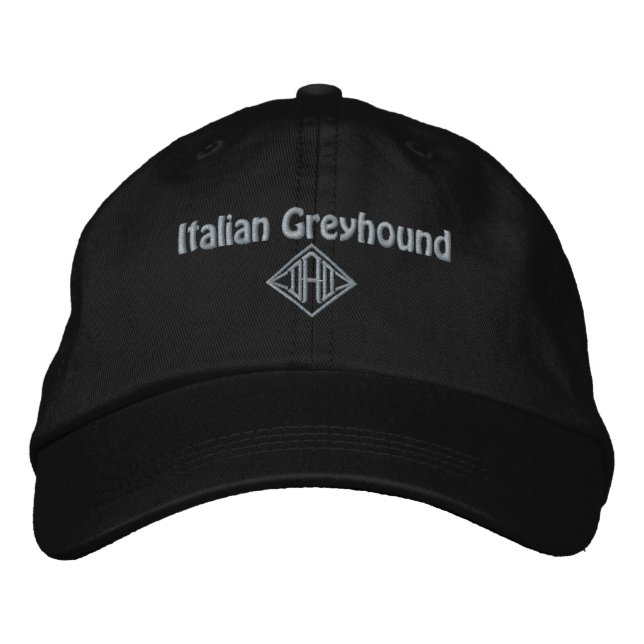 Italienisches Greyhound Vater Geschenke Bestickte Kappe (Vorderseite)