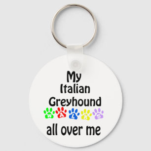Italienisches Greyhound Walking Design Schlüsselanhänger