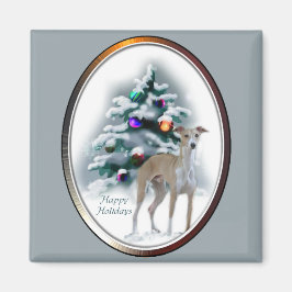 Italienisches Greyhound Weihnachtsgeschenk Magnet