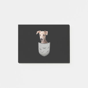 Italienisches Greyhound-Whippet-Brustpfropfen für Post-it Klebezettel