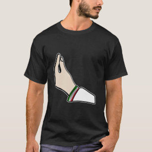 Italienisches Handgestalterdesign mit italienische T-Shirt