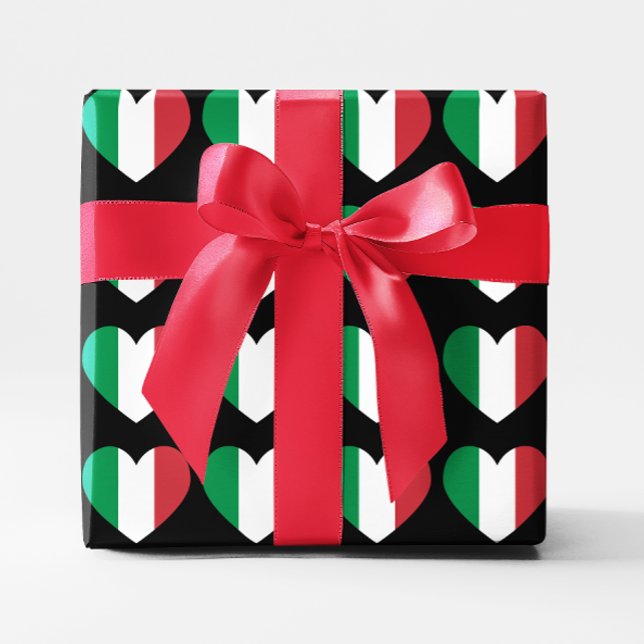 Italienisches Herz Geschenkpapier (Italian Hearts Wrapping Paper)