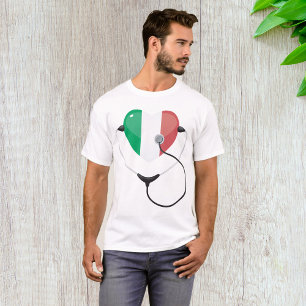 Italienisches Herz mit Stethoskop Gesundheitswesen T-Shirt