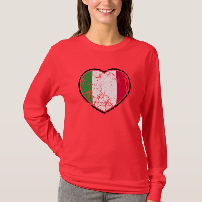 Italienisches Herz T-Shirt (Vorderseite)