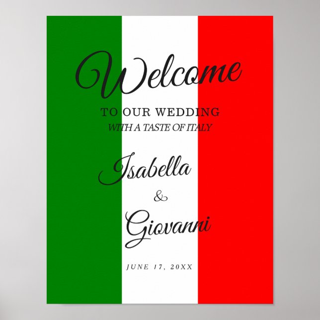 Italienisches Hochzeitssymbol Poster (Vorne)