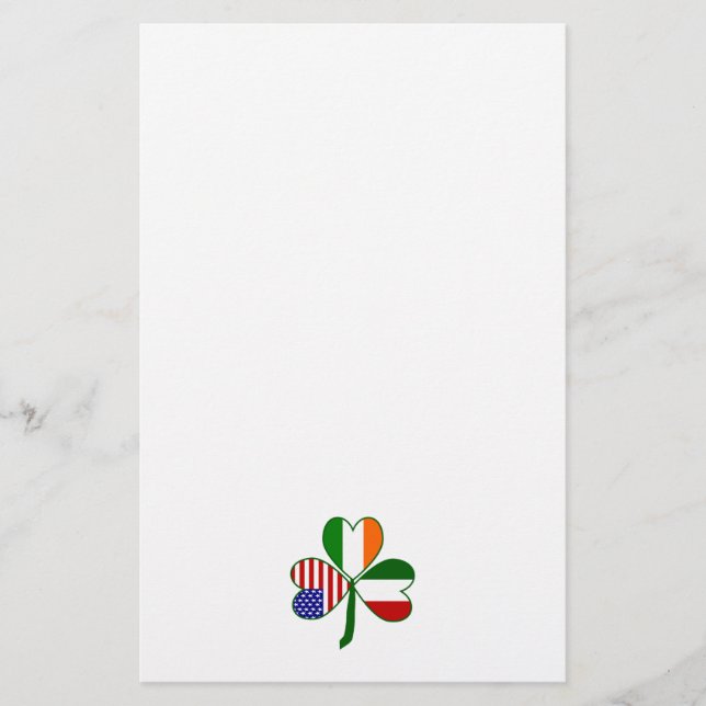 Italienisches Kleeblatt Briefpapier (Vorderseite)