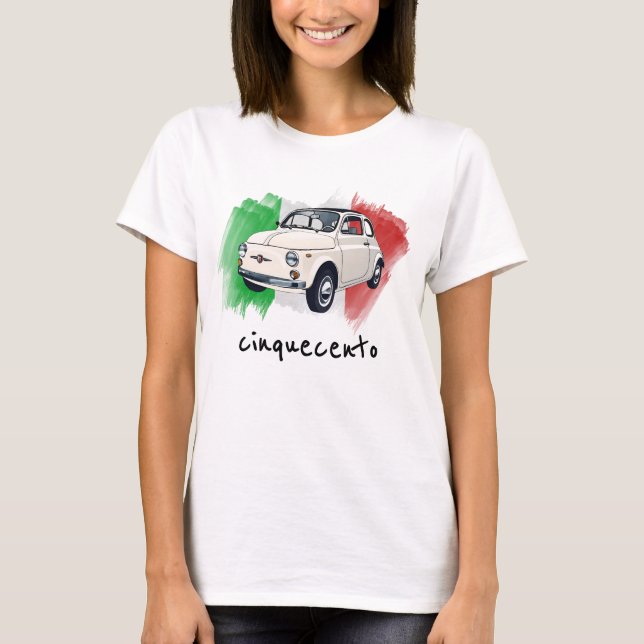 Italienisches Kleinauto T-Shirt (Vorderseite)